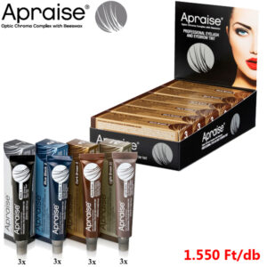 Apraise Professzionális hosszan tartós szempilla és szemöldökfesték 12x20 ml - 4 szín vegyes (tálcás)