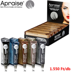 Apraise Professzionális hosszan tartós szempilla és szemöldökfesték 12x20 ml - 5 szín vegyes (tálcás)